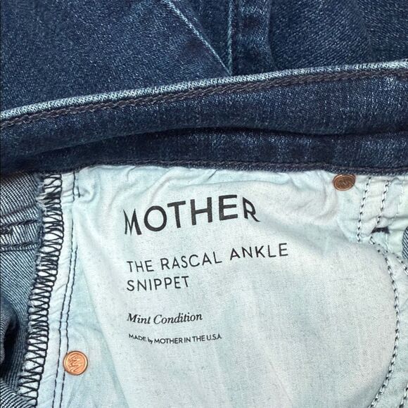 MOTHER The Rascal Ankle Snippet Mint Condition blue Jeans size 26 - Picture 9 of 9